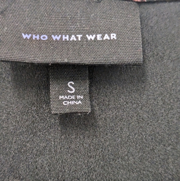 Who What Wear Black Sheer Floral Flowy Long Sleeve Midi Dress sz S - Picture 4 of 11